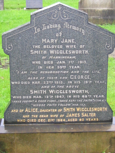 Smith Wigglesworth's Grave